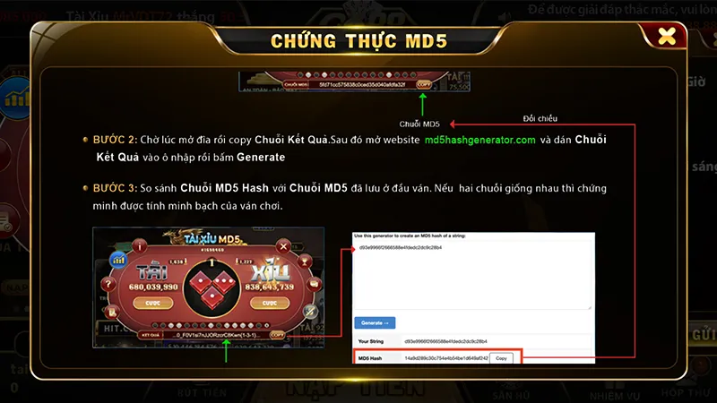 Công nghệ mã hóa MD5 đảm bảo công bằng trong Tài xỉu Online